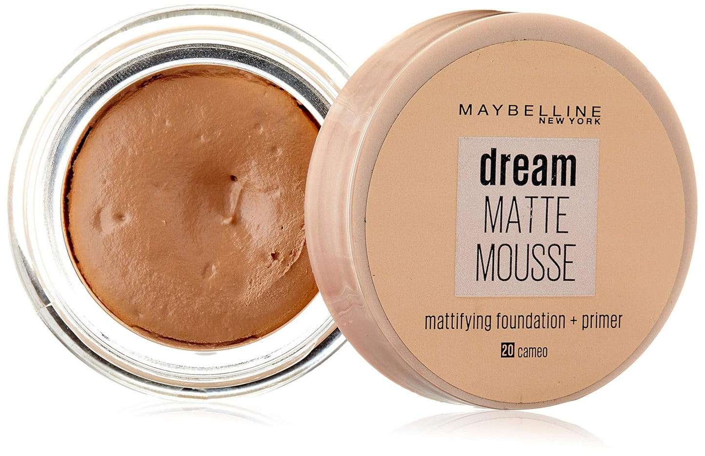 MAYBELLINE New York Dream Matte Mousse Foundation Makeup, Nude, 0.64 oz