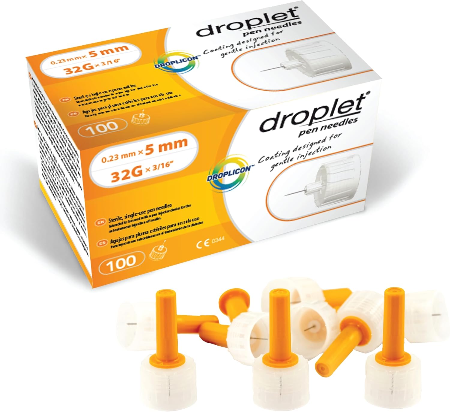 DROPLET PEN NEEDLE 32G 5MM 100CT