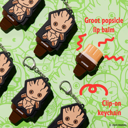 Lip Smacker Marvel Guardians of the Galaxy Groot Keychain Lip Balm - Groot Beer Float
