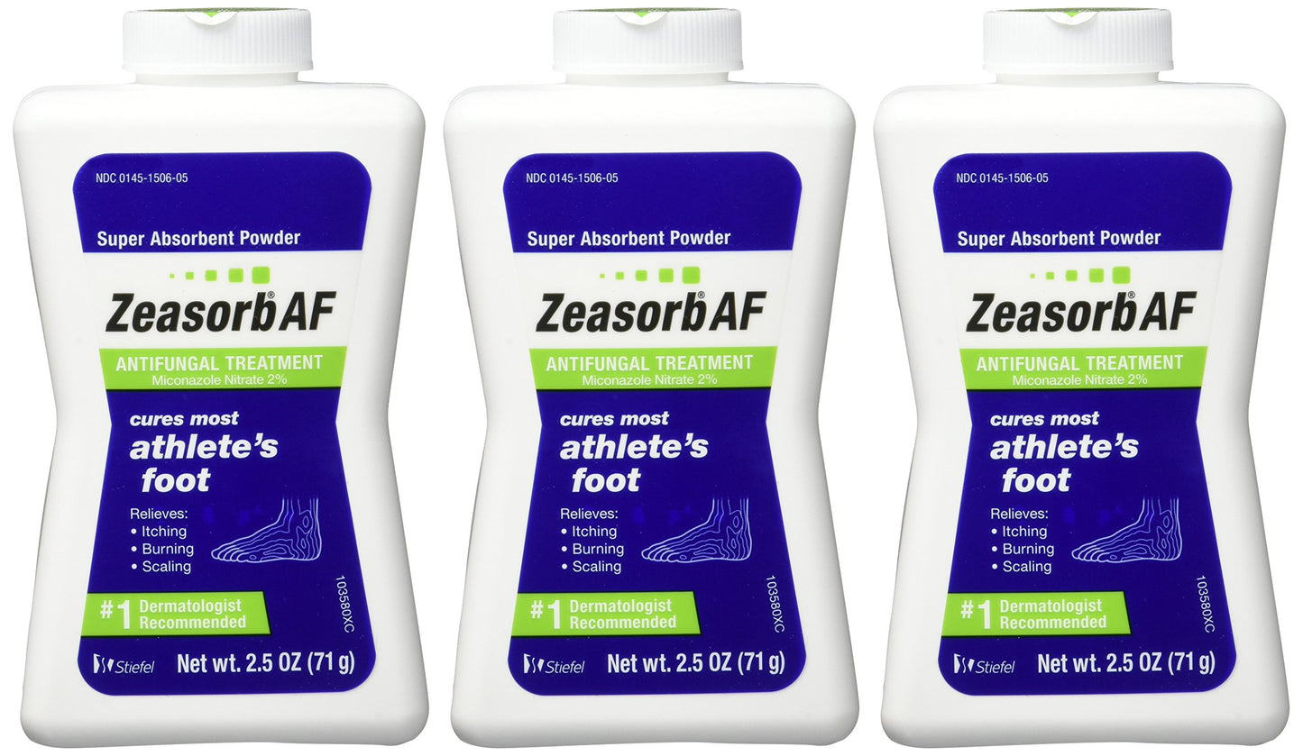 ZEASORB ATHLETES FOOT SKIN POWDER 2.5OZ
