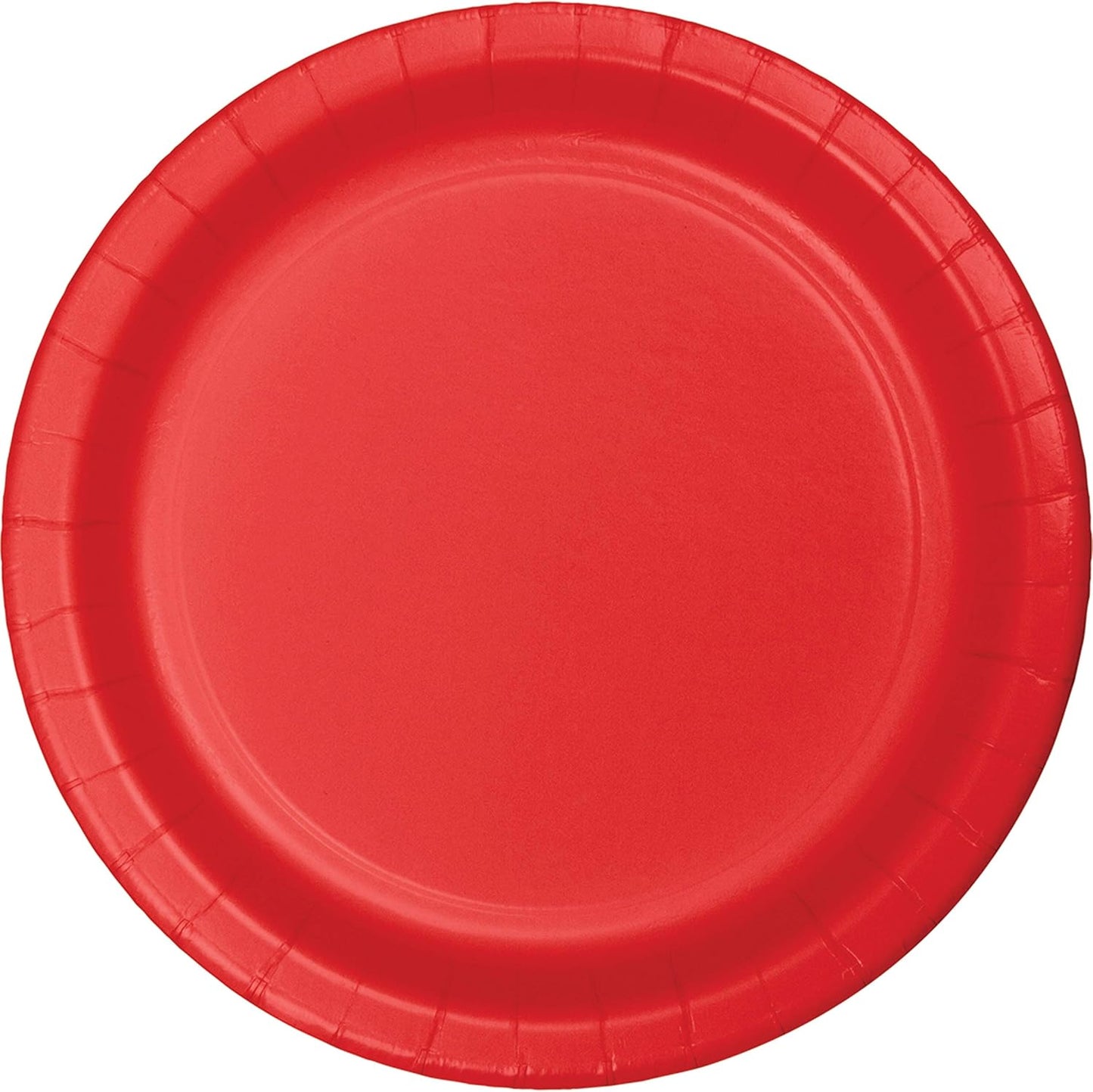 SENSATIONS Premium Paper Lunch Plates - Classic Red, 10 count