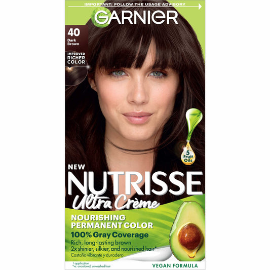 Garnier Nutrisse Ultra Creme Nourishing Permanent Hair Color - 60 Light Natural Brown