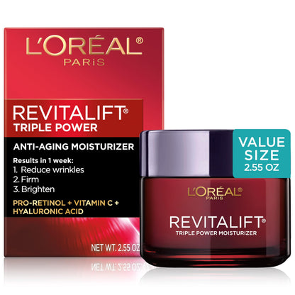 L'ORÉAL PARIS Revitalift Triple Power Anti-Aging Face Moisturizer, 1.7 oz.