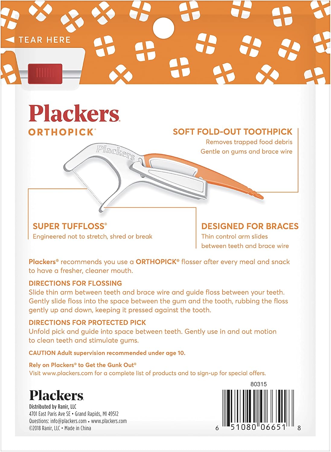 PLACKERS ORTHOPICK 36 BRACES