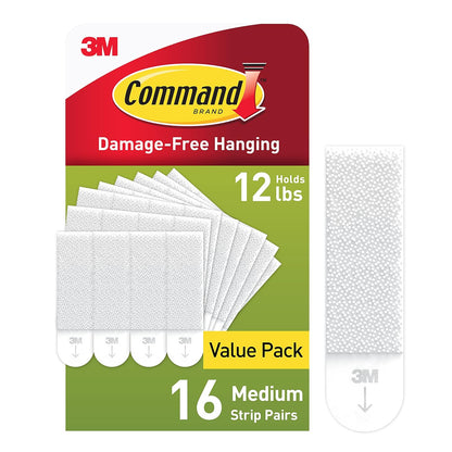 Command Picture Hanging Kit - White, 16 count