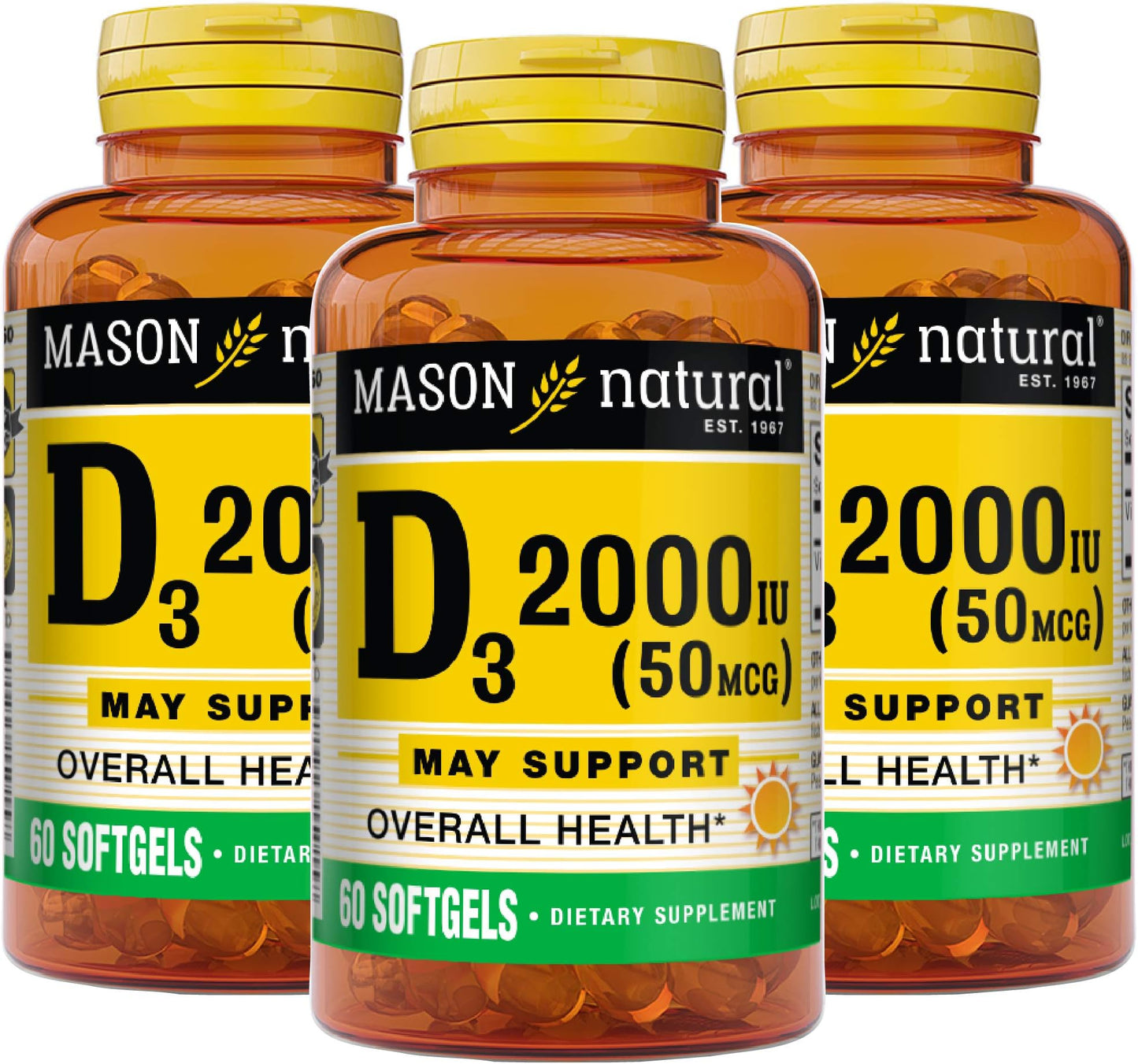 VIT D 2000IU SOFTGELS 120CT MASON