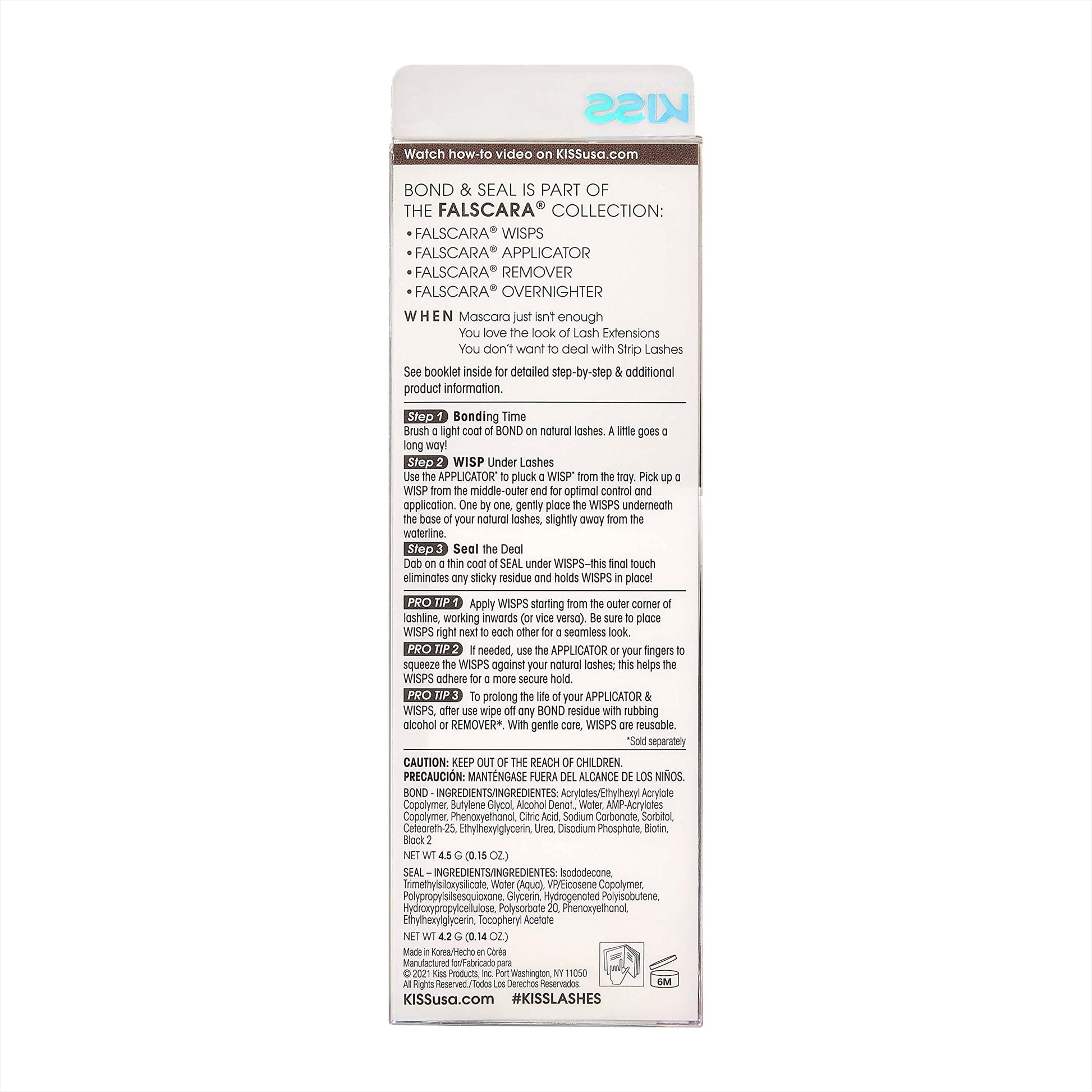 KISS Falscara Studio InfuseBond & Seal Lash Adhesive