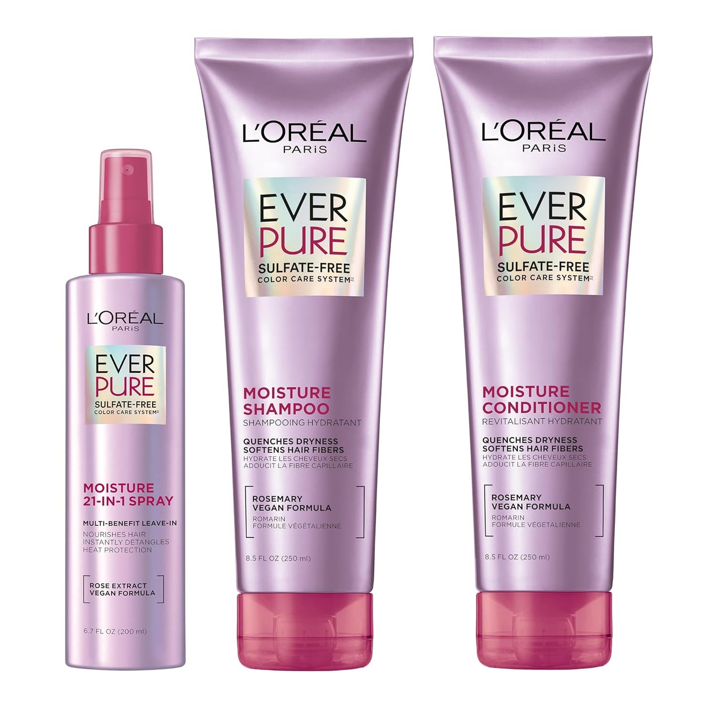 L'ORÉAL PARIS EverPure Moisture Rosemary Oil Conditioner for Dry Hair, 8.5 fl. oz.