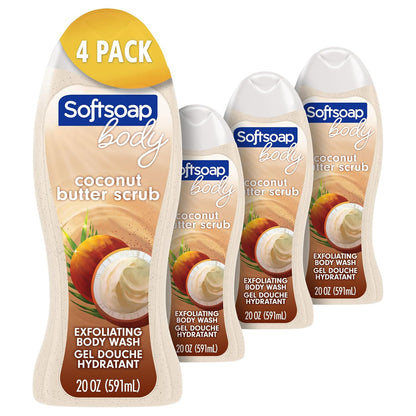SOFTSOAP EXFOLIATING COCO BTTR WSH 20OZ