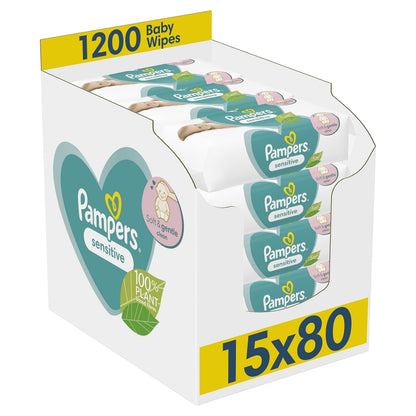PAMPERS WPE SENSITIVE CONVNCE PACK 18CT