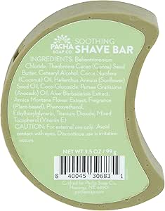 Pacha Soap Co BAR SOAP SHAVE, SOOTHING 3 OZ