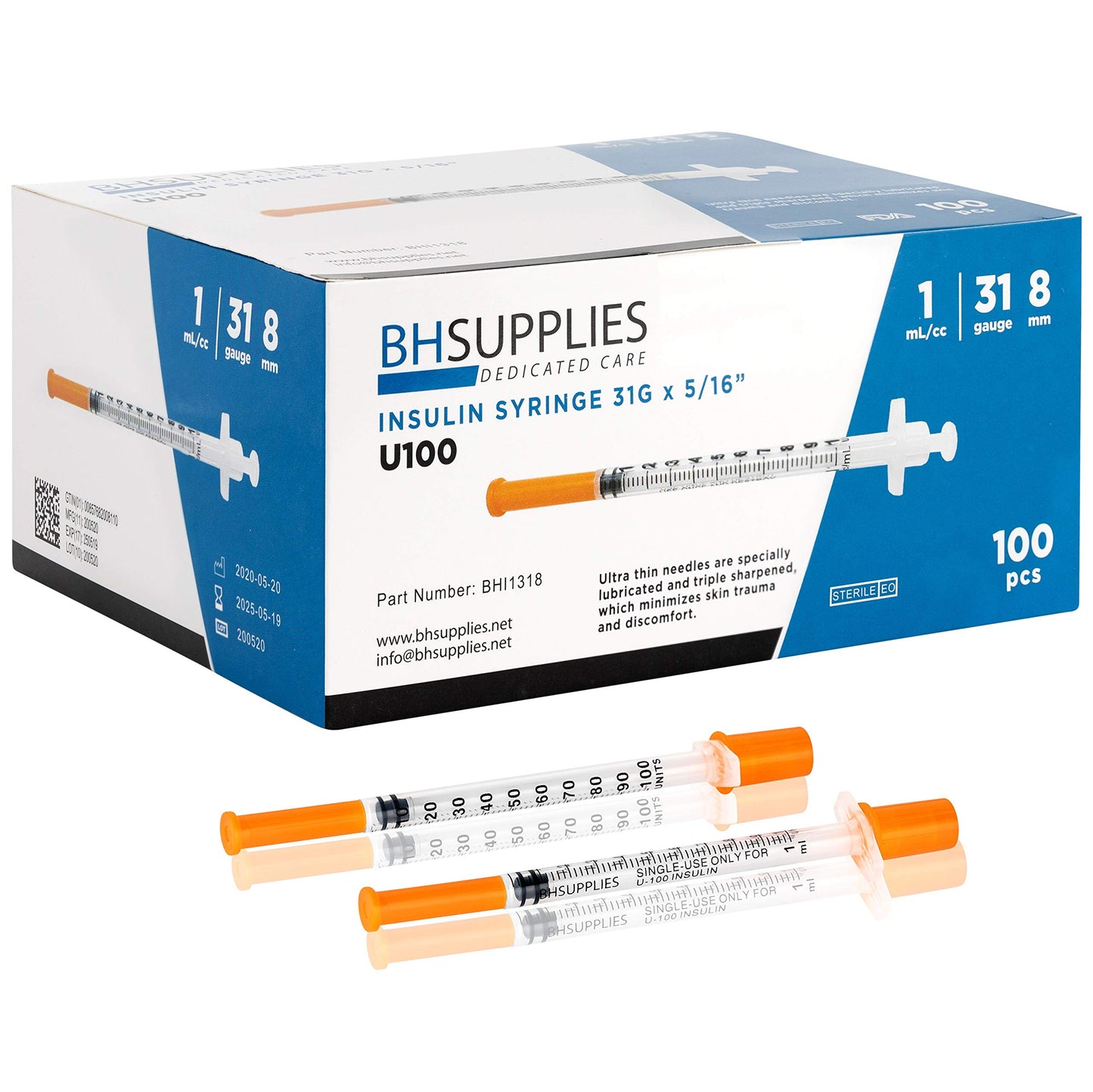 EMBECTA INS SY 100 12.7MMX28G 1ML