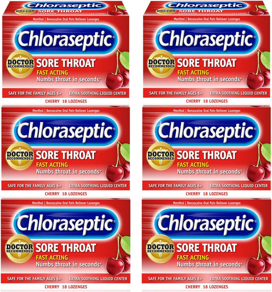 CHLORASEPTIC LZ 6-10MG 18 CHERRY