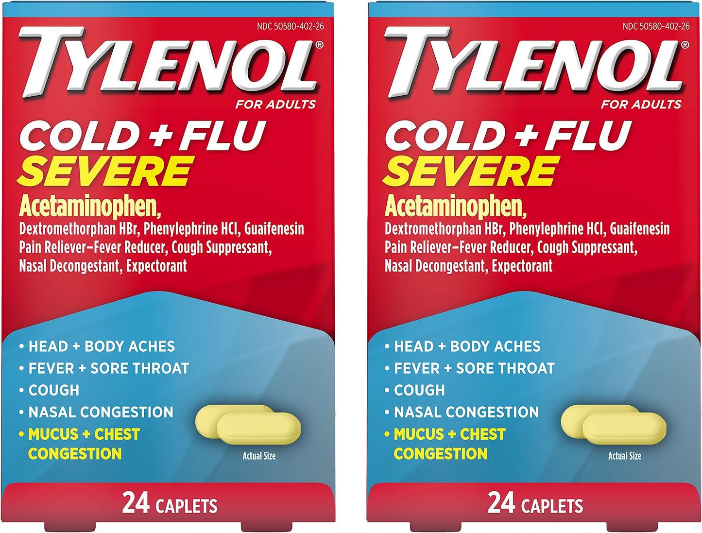 TYLENOL SINUS SEVERE DAY CAPLET 24CT