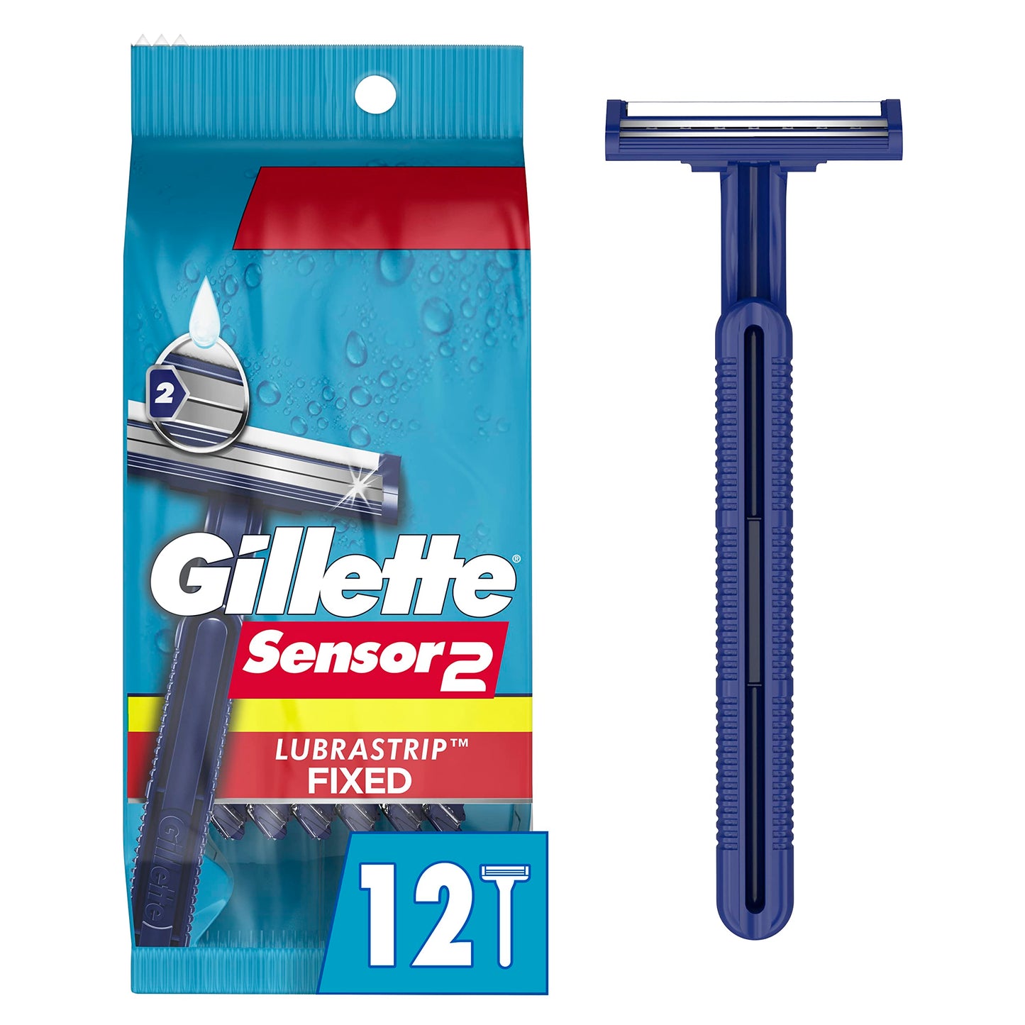 Gillette Mens Black Razor Disposable 10 Count
