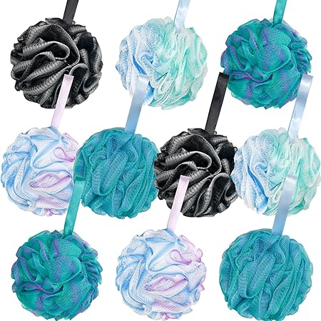 SJ Spa Shower & Bath Puff - Ivory