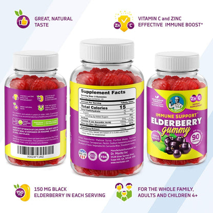 NATROL ELDERBERRY IMMUNE 100MG GMY 60CT