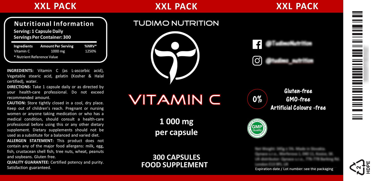 VIT C 1000MG ASCRB ACID CPL 300CT SUNDWN