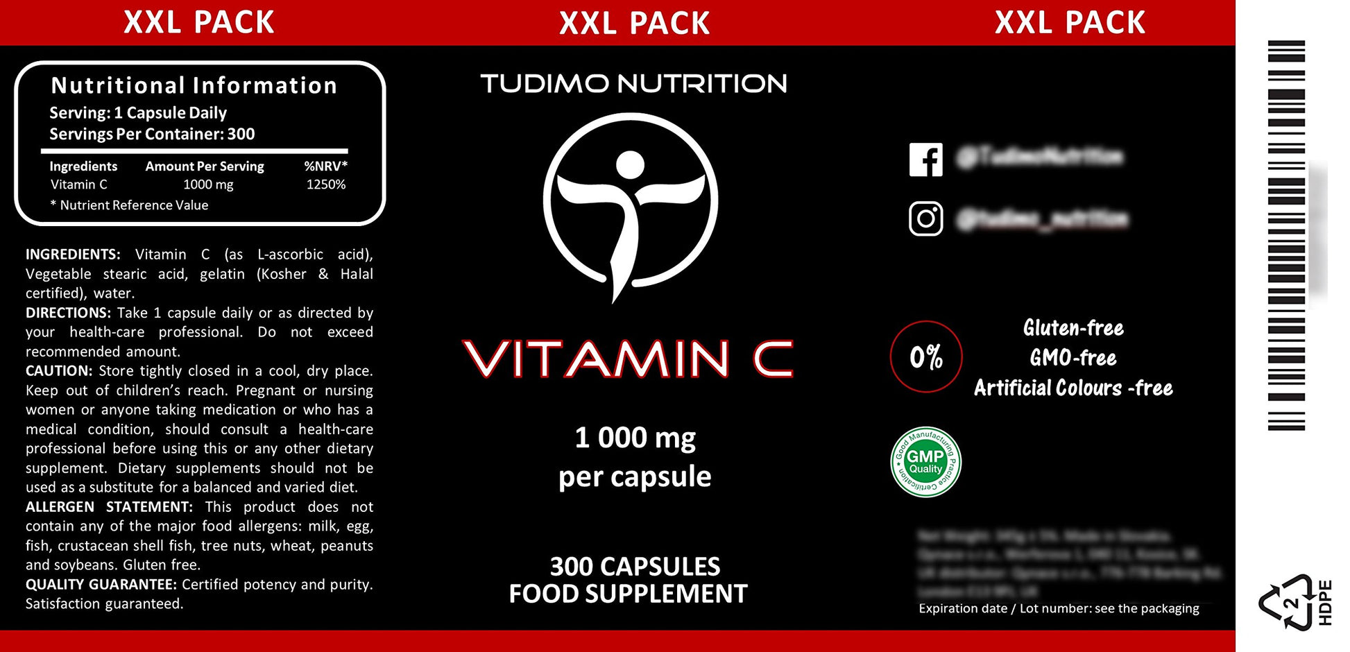 VIT C 1000MG ASCRB ACID CPL 300CT SUNDWN