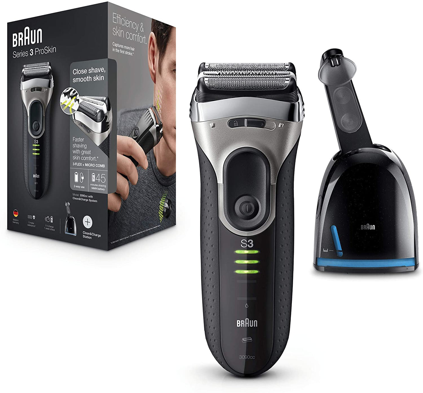 BRAUN 3 PROSKIN SHAVE KIT ELEC RAZOR 1CT