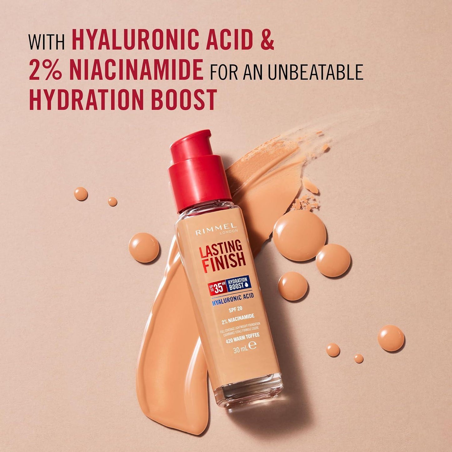 RIMMEL LONDON Rimmel Lasting Finish Liquid Foundation Toffee 500