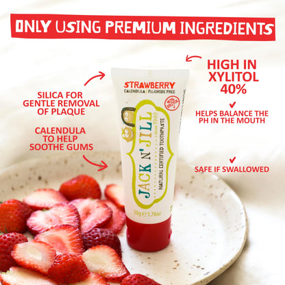 JACK N JILL KIDS TTHPST,NATURAL,RASPBERRY