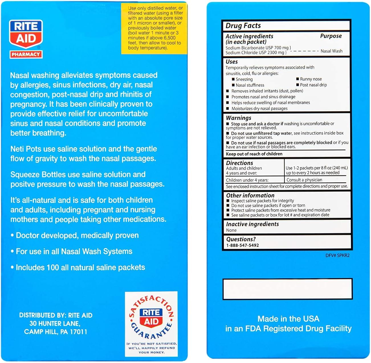 GNP SINUS WASH REFILL PWD 100