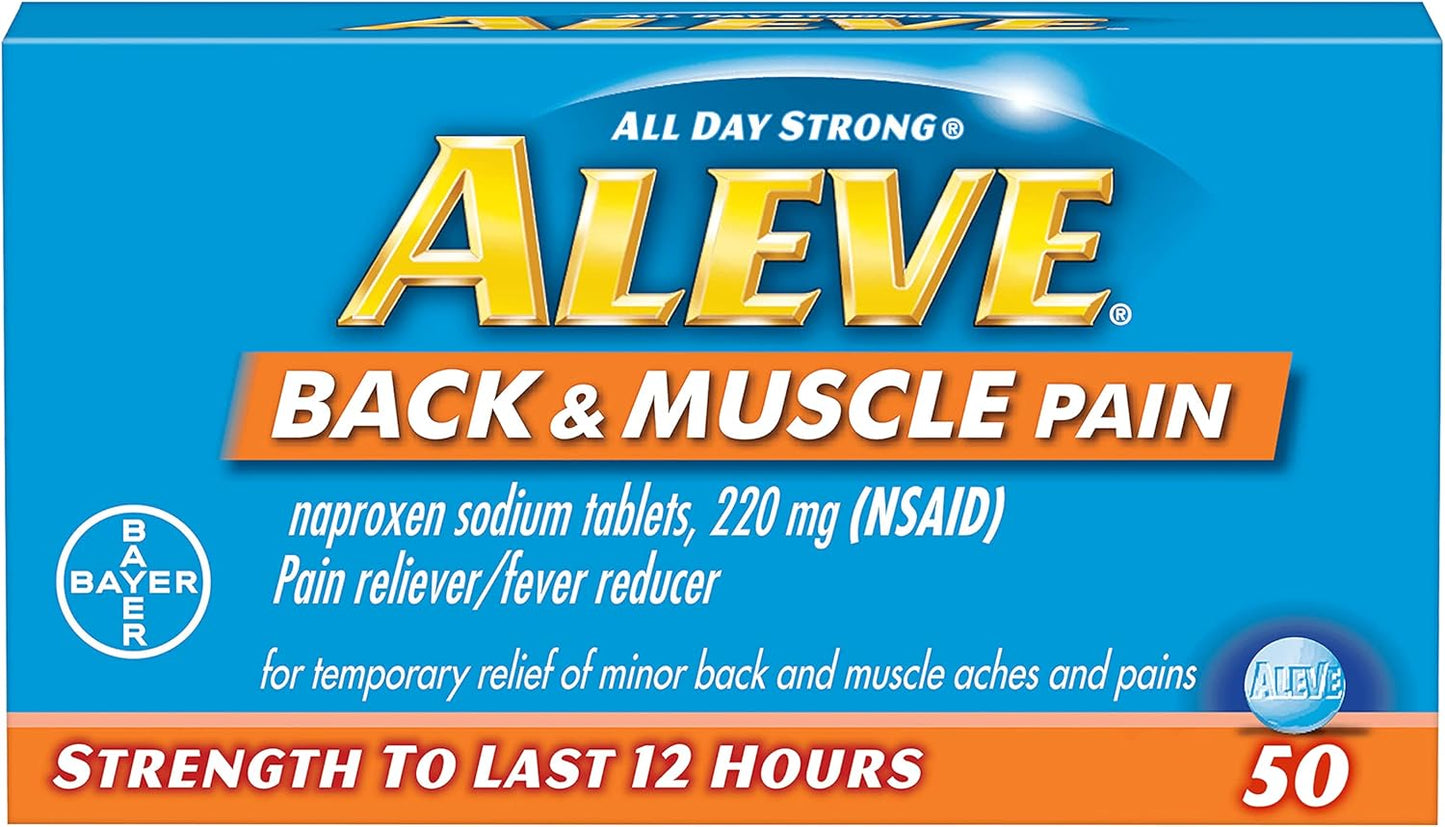 ALEVE BACK AND MUSCLE 220MG TABLET 50CT