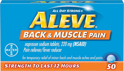 ALEVE BACK AND MUSCLE 220MG TABLET 50CT
