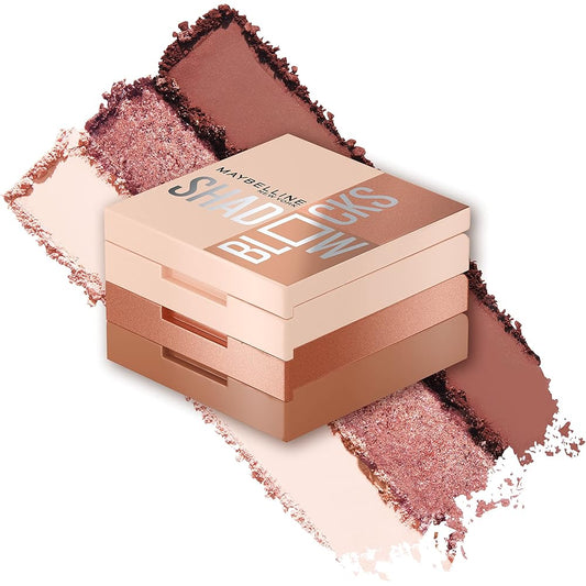 MAYBELLINE New York Shadow Blocks Eyeshadow Palette Makeup, North 3rd and Bedford Ave, 0.08 oz