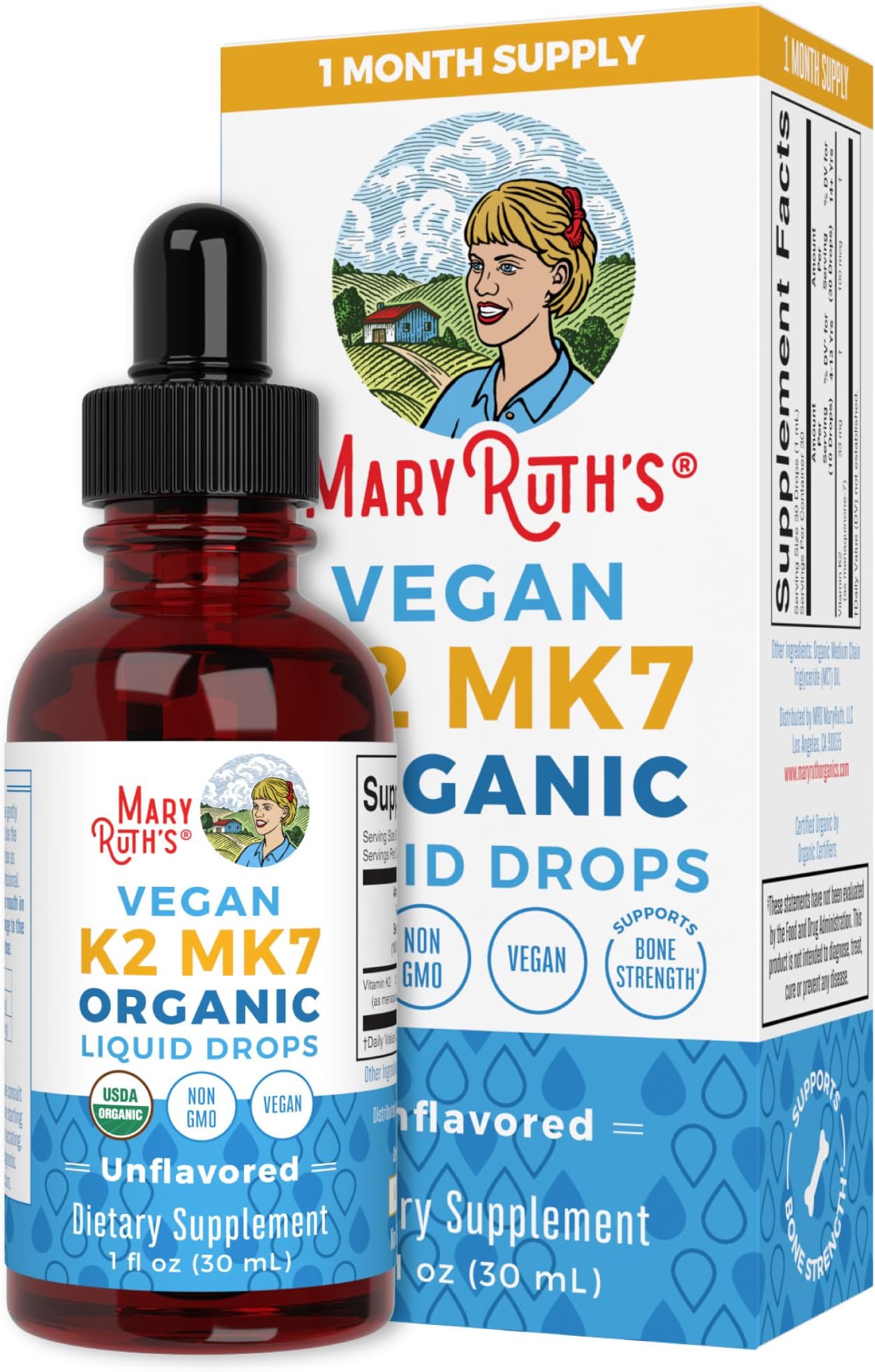 MARY RUTH'S DROPS,OG2,VIT D3,K2,TDDLR