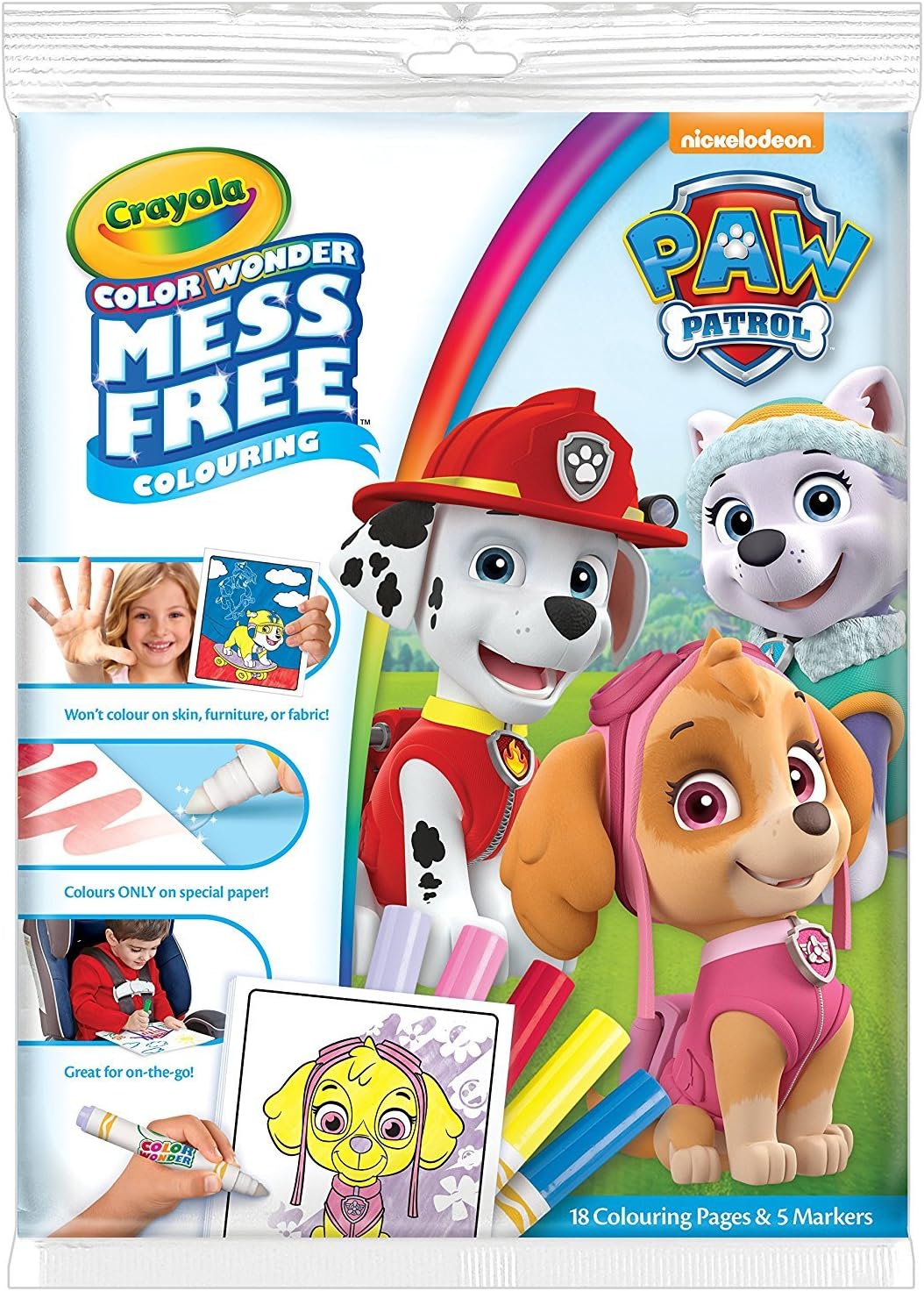 Crayola Color Wonder Paw Patrol Coloring & Activity Pad, Mess Free Coloring, Age 3, 4, 5, 6