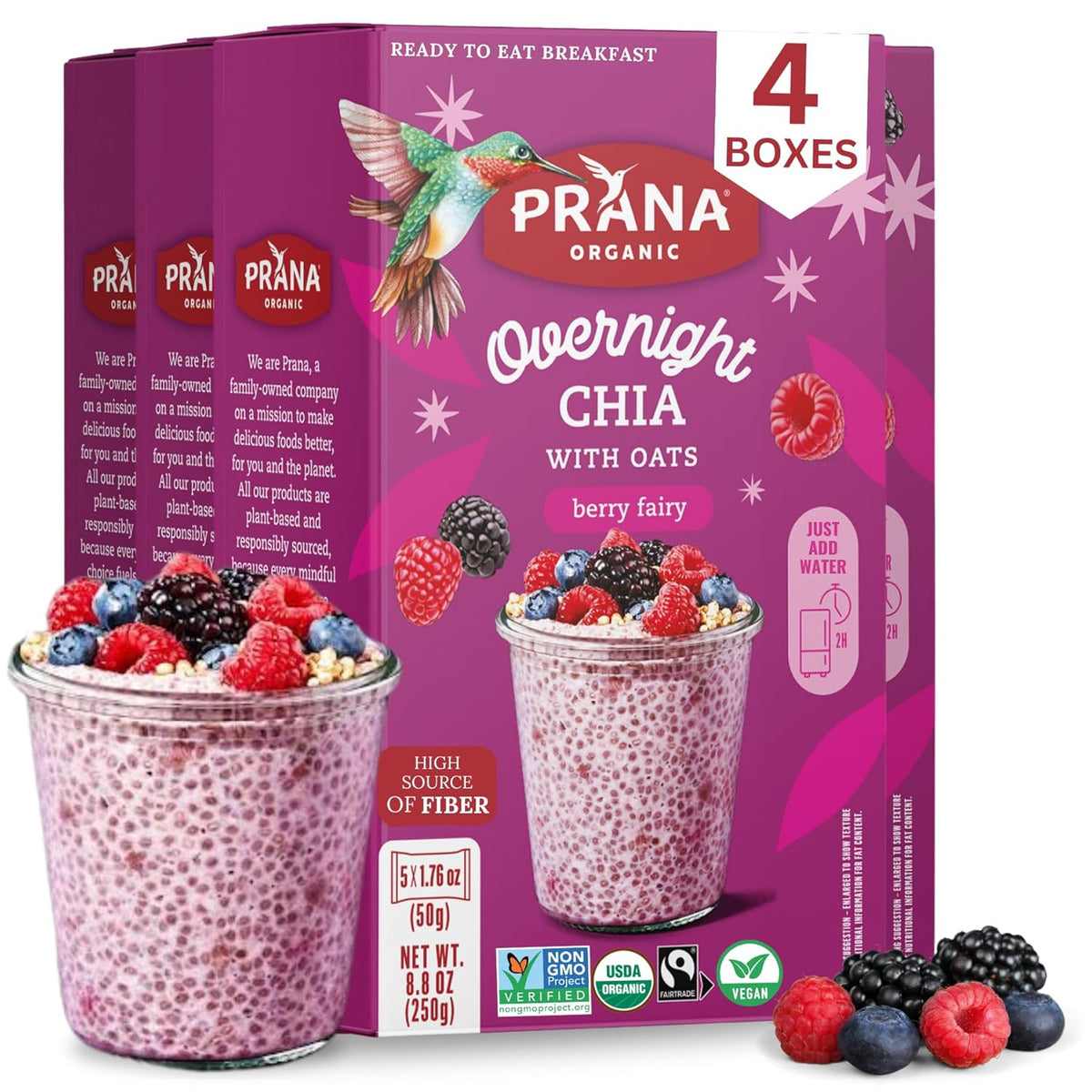 PRANA ORGANICS CEREAL,OG2,OVRNT CHIA,CHC