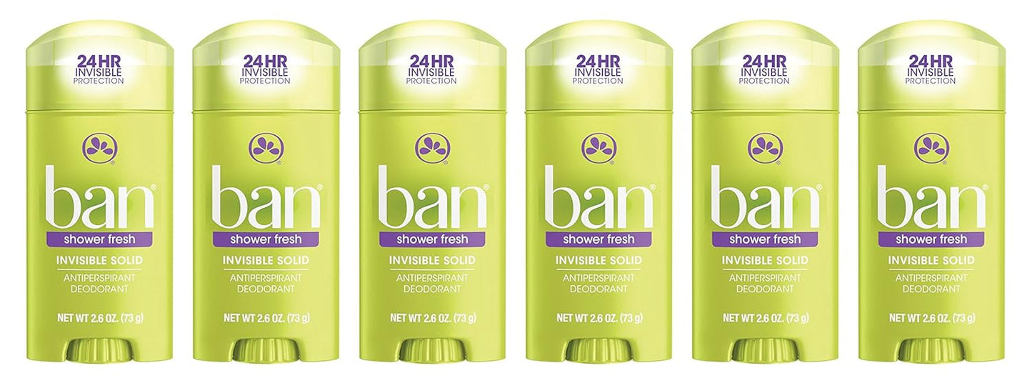 BAN INVISIBLE SOLID SHOWER FRESH 2.6OZ