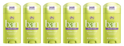 BAN INVISIBLE SOLID SHOWER FRESH 2.6OZ