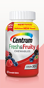 CENTRUM 50+ CHEWABLE 60CT