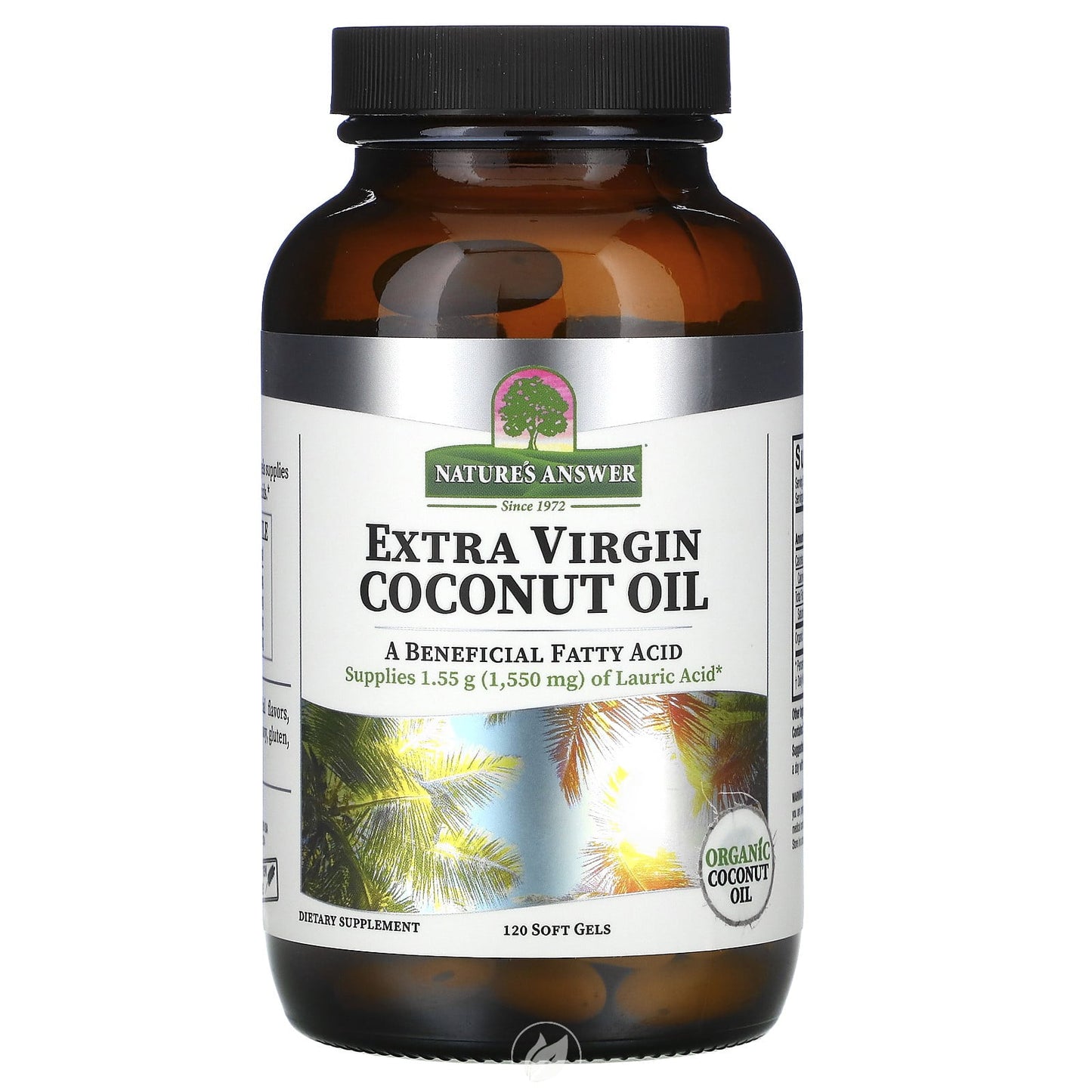 NATURE'S ANSWER COCONUT OIL,EXTRA VIRGIN