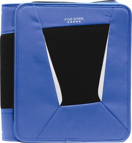 Five Star 2" Xpanz Zipper Binder Expandable with Interior Pockets, Assorted Colors