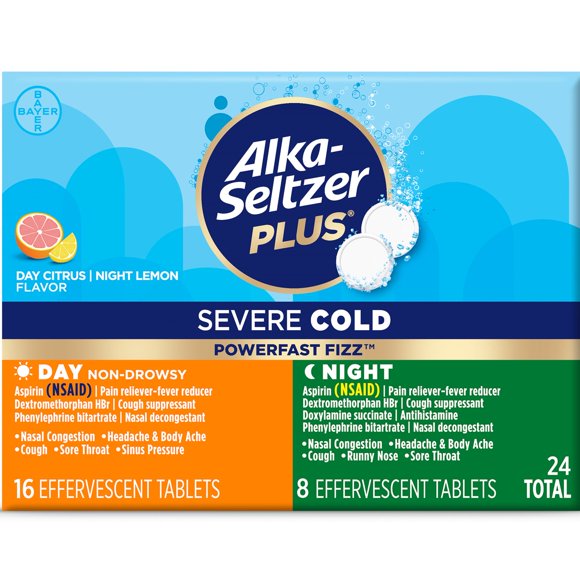 ALKA SELTZER PLUS C/F TB 24 ORN
