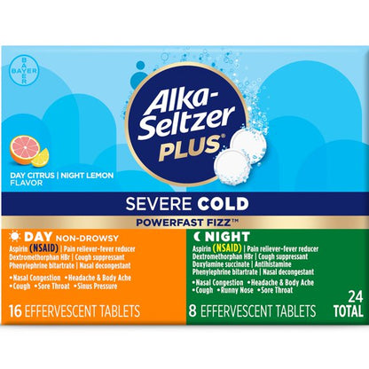 ALKA SELTZER PLUS C/F TB 24 ORN