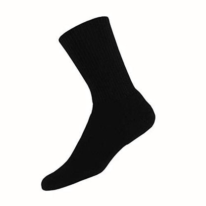 Russell Fashion Foot Women's Moderate Compression Long Crew Sock - Black 1 pair