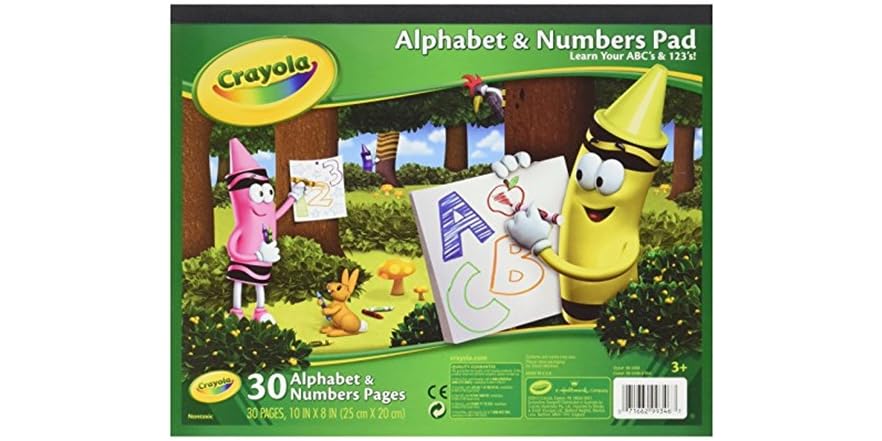 Crayola Alphabet and Numbers Pad, 30 pages