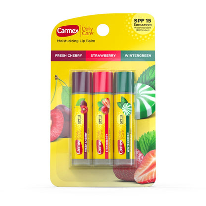 Carmex Lip Balm Tubes Mini 4 Pack Spf#15 Asst Flavors (4in)