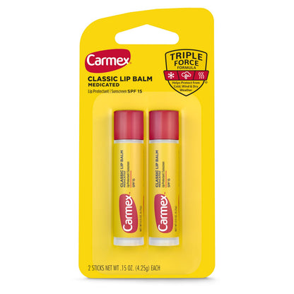 Carmex Lip Balm Jar Small Medicated 3 Pack 0.25oz