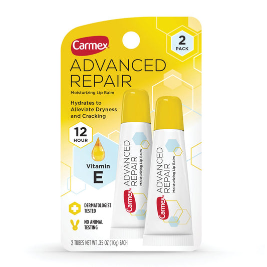 Carmex Lip Balm Tube Advanced Repair Vit-E 2 Pk 0.35oz (6in)