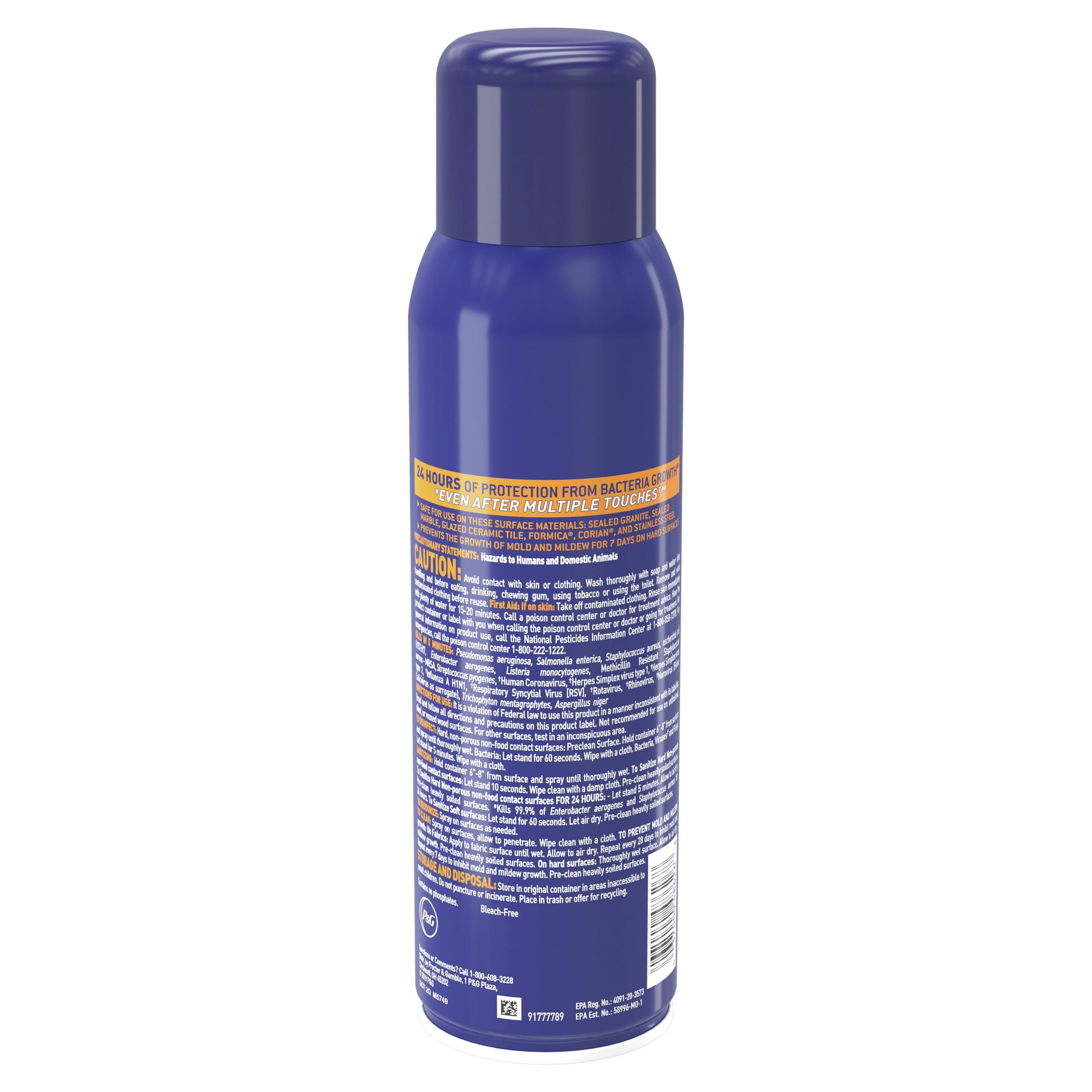 Microban 24 Hour Sanitizing Spray - Citrus Scent, 2.8 oz