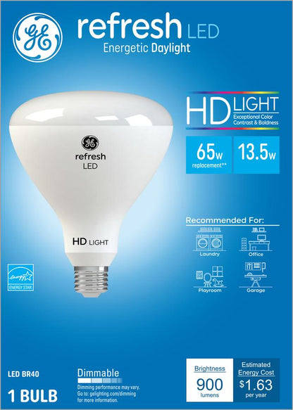 GE Lighting Refresh HD LED Light Bulbs, Daylight, 1600 Lumens, 13 Watt, 2 pack