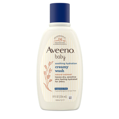 AVEENO BBY S/R LQ 12OZ FF CRMWS