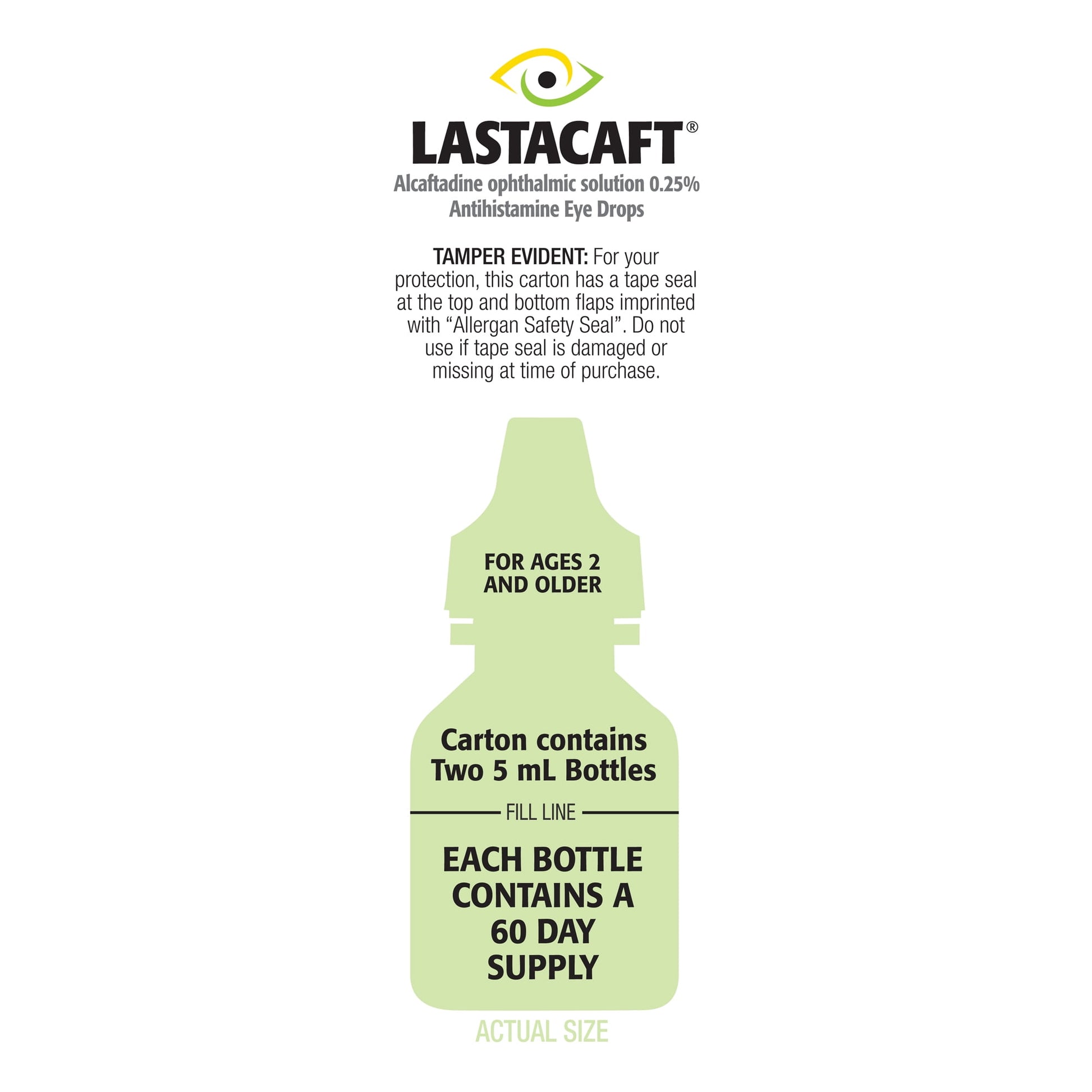 LASTACAFT 0.25% ANTIHISTAMNE EYE DRP 5ML