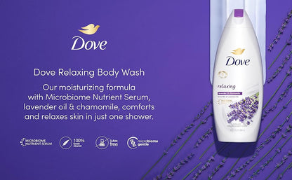 DOVE RELAXING LAVENDER&CHAMOMIL WSH 20OZ
